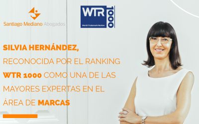 Nuestra socia Silvia Hernández, reconocida por el ranking WTR 1000 como una de las mayores expertas en el área de marcas