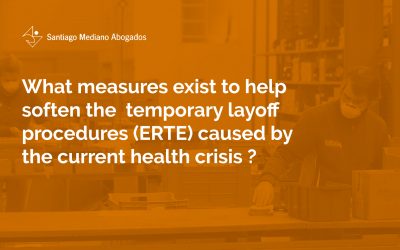 What measures exist to help soften the temporary layoff procedures (ERTE) caused by the current health crisis?