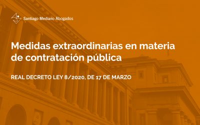 Medidas extraordinarias en materia de contratación pública