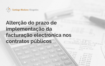 Alterção do prazo de implementação da facturação electrónica nos contratos públicos