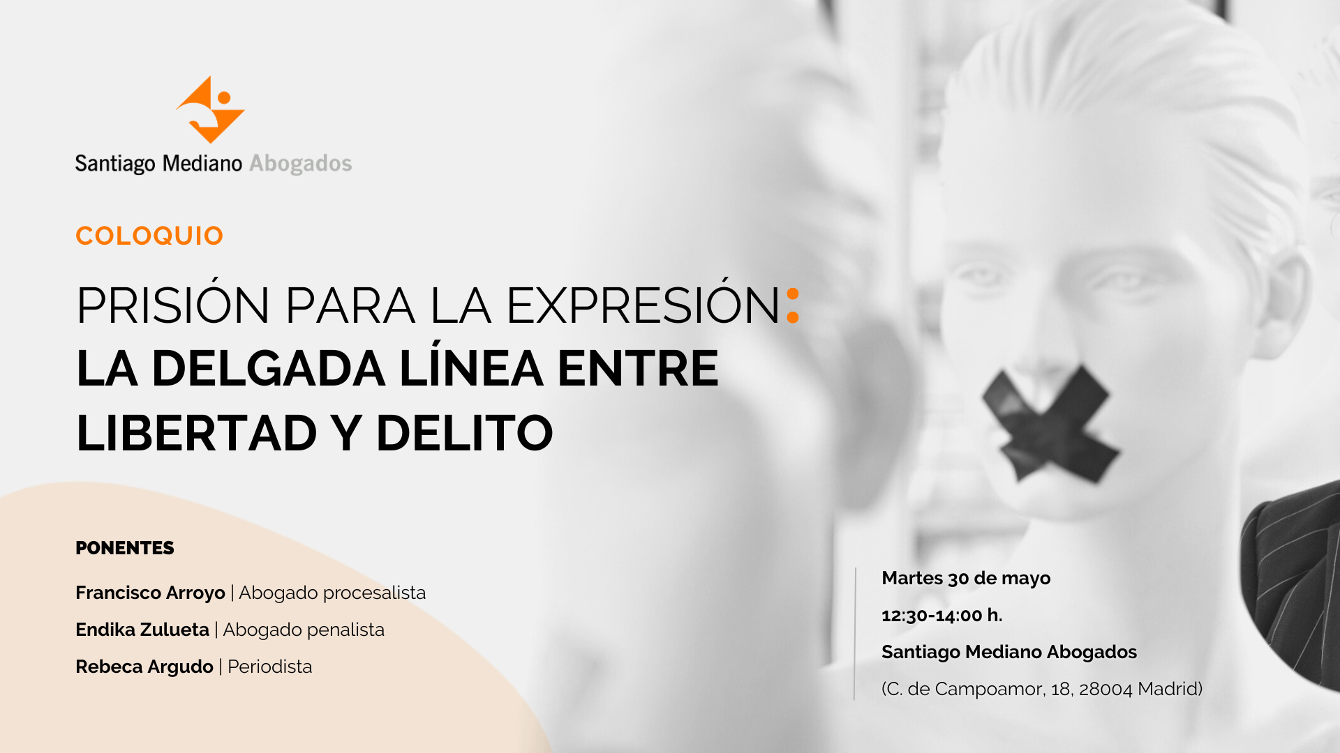 Coloquio: ‘Prisión para la expresión: la delgada línea entre  libertad y delito’