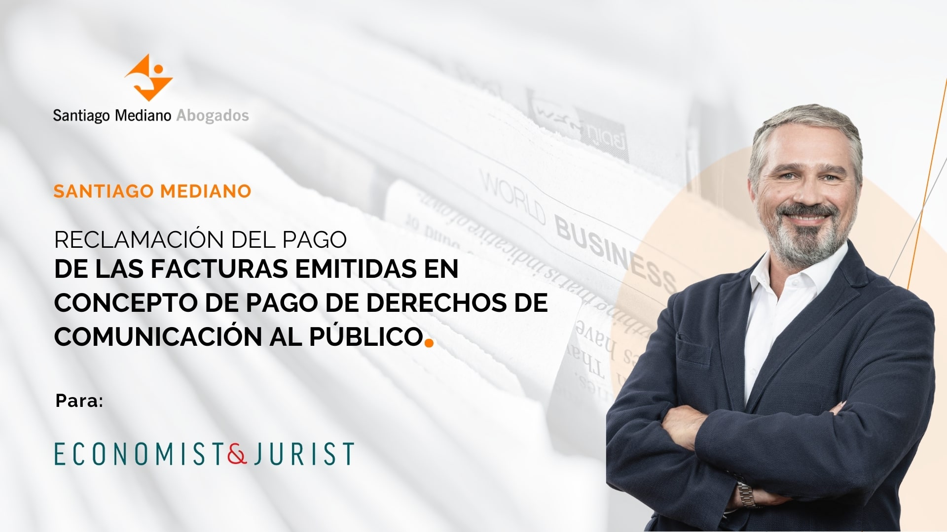 Reclamación del pago de las facturas emitidas en concepto de pago de derechos de comunicación al público