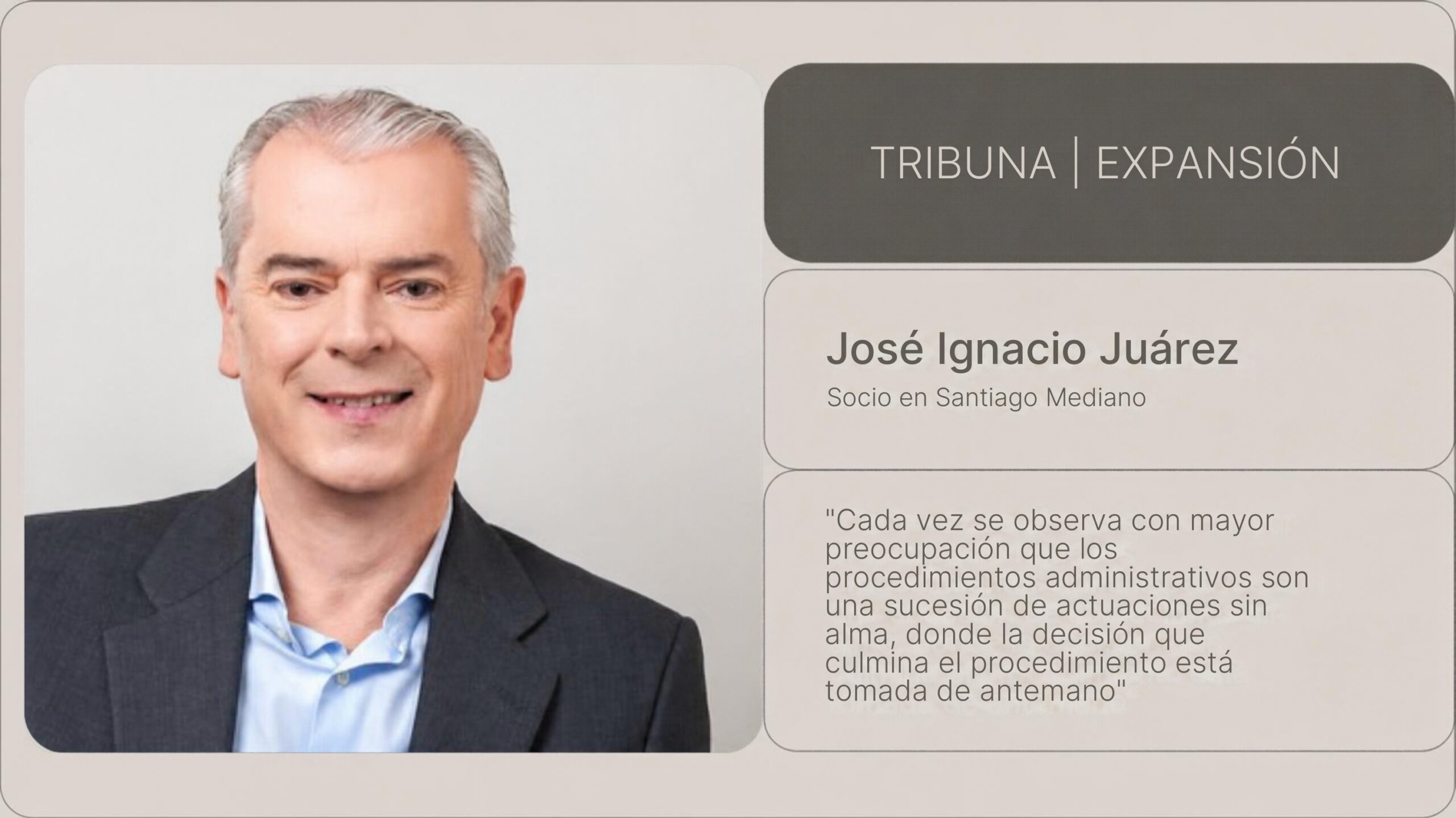 ¡Que le corten la cabeza! La columna de José Ignacio Juárez en Expansión sobre los límites de la actuación administrativa